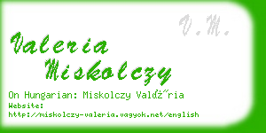 valeria miskolczy business card